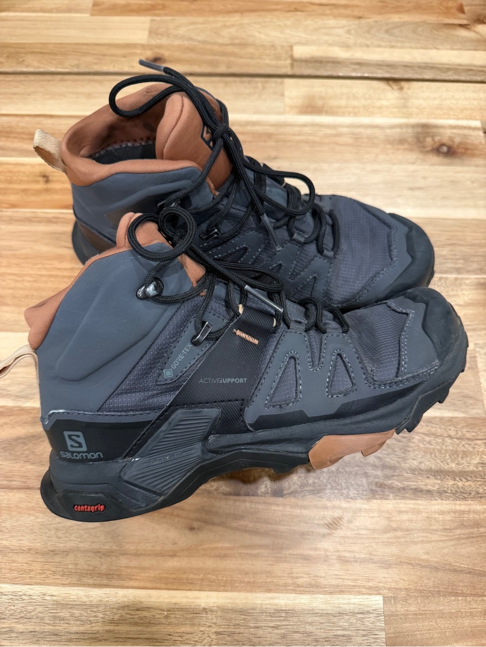 Salomon X Ultra Women’s Gray and Rose Trail Boots